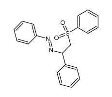 1-phenyl-2-(1-phenyl-2-(phenylsulfonyl)ethyl)diazene结构式