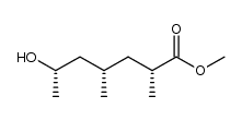 (2R,4S,6S)-methyl 6-hydroxy-2,4-dimethylheptanoate Structure