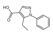 5-ethyl-1-phenylpyrazole-4-carboxylic acid Structure