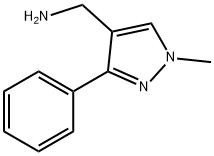 (1-methyl-3-phenyl-1H-pyrazol-4-yl)methylamine Structure