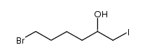 6-bromo-1-iodohexan-2-ol结构式