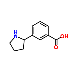 3-(2-Pyrrolidinyl)benzoic acid structure