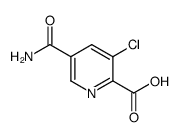 5-carbamoyl-3-chloropicolinic acid Structure