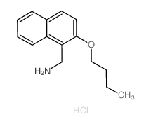 (2-butoxynaphthalen-1-yl)methanamine,hydrochloride结构式