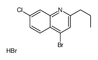 4-Bromo-7-chloro-2-propylquinoline hydrobromide structure