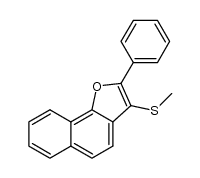 3-(methylthio)-2-phenylnaphtho[1,2-b]furan结构式