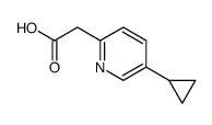 2-(5-cyclopropylpyridin-2-yl)acetic acid结构式