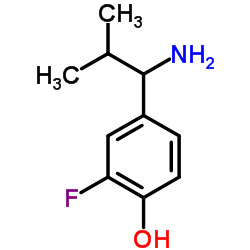 4-(1-Amino-2-methylpropyl)-2-fluorophenol Structure