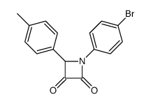 1-(4-bromophenyl)-4-(4-methylphenyl)azetidine-2,3-dione结构式