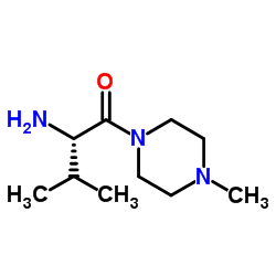 (2S)-2-Amino-3-methyl-1-(4-methyl-1-piperazinyl)-1-butanone结构式