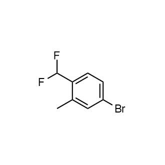 4-Bromo-1-(difluoromethyl)-2-methylbenzene Structure