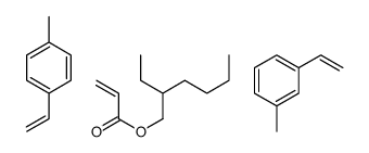 1-ethenyl-3-methylbenzene,1-ethenyl-4-methylbenzene,2-ethylhexyl prop-2-enoate结构式