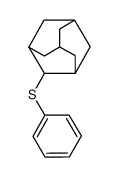 2-(phenylthio)tricyclo(3.3.1.13,7)decane结构式