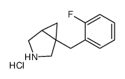 1-(2-Fluorobenzyl)-3-azabicyclo[3.1.0]hexane hydrochloride (1:1)结构式