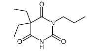 5,5-diethyl-1-propyl-1,3-diazine-2,4,6(1H,3H,5H)-trione Structure