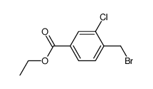 Benzoic acid, 4-(bromomethyl)-3-chloro-, ethyl ester Structure