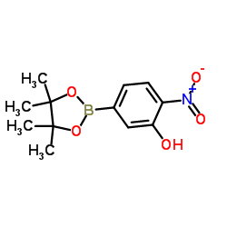 3-Hydroxy-4-nitrophenylboronic acid, pinacol ester结构式