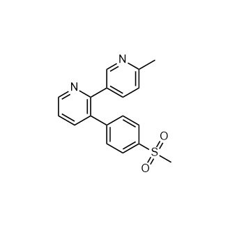 6'-甲基-3-(4-(甲基磺酰基)苯基)-2,3'-联吡啶(依托考昔杂质)结构式