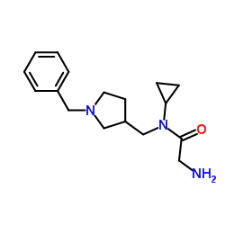 N-[(1-Benzyl-3-pyrrolidinyl)methyl]-N-cyclopropylglycinamide Structure