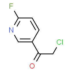 Ethanone, 2-chloro-1-(6-fluoro-3-pyridinyl)- (9CI) Structure