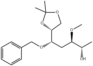 D-allo-Heptitol, 1,4-dideoxy-3-O-methyl-6,7-O-(1-methylethylidene)-5-O-(phenylmethyl)- structure