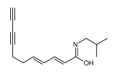 N-(2-methylpropyl)undeca-2,4-dien-8,10-diynamide结构式