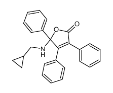 5-(cyclopropylmethylamino)-3,4,5-triphenylfuran-2-one结构式