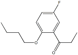 1-(2-butoxy-5-fluorophenyl)propan-1-one结构式