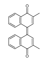 3,3’-dimethyl-1,1’-binaphthalenylidene-4,4’-dione Structure