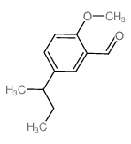 5-butan-2-yl-2-methoxybenzaldehyde结构式