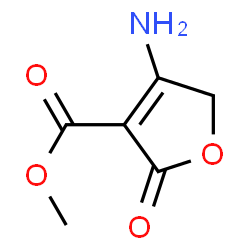 3-Furancarboxylic acid,4-amino-2,5-dihydro-2-oxo-,methyl ester结构式