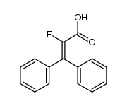 2-fluoro-3,3-diphenylprop-2-enoic acid Structure