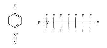 4-fluorobenzenediazonium trifluoro(perfluorohexyl)borate结构式