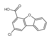 2-chloro-dibenzofuran-4-carboxylic acid Structure