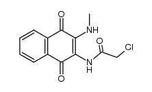 2-chloroacetylamino-3-methylamino-1,4-naphthoquinone Structure