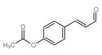 (2e)-3-(4-(乙酰基氧基)苯基)-2-丙烯醛结构式