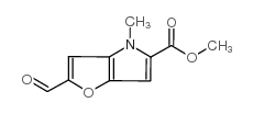 METHYL 2-FORMYL-4-METHYL-4H-FURO[3,2-B]PYRROLE-5-CARBOXYLATE structure