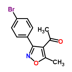 ETHANONE, 1-[3-(4-BROMOPHENYL)-5-METHYL-4-ISOXAZOLYL]-结构式