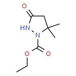 1-Pyrazolidinecarboxylic acid,5,5-dimethyl-3-oxo-,ethyl ester structure