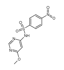 4-Nitrobenzenesulfonamido-6-methoxypyrimidine结构式