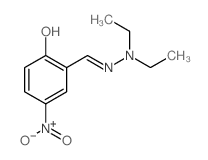 Benzaldehyde,2-hydroxy-5-nitro-, 2,2-diethylhydrazone结构式