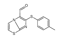 6-(4-甲基苯基硫代)咪唑并[2,1-b]噻唑-5-羧醛结构式