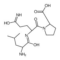 (2S)-1-[(2S)-5-amino-2-[[(2S)-2-amino-4-methylpentanoyl]amino]-5-oxopentanoyl]pyrrolidine-2-carboxylic acid结构式