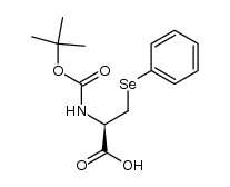 (R)-2-((tert-Butoxycarbonyl)amino)-3-(phenylselanyl)propanoic acid structure