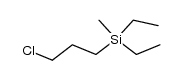 (3-chloro-propyl)-diethyl-methyl-silane Structure