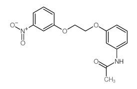 Acetamide, N-[3-[2-(3-nitrophenoxy)ethoxy]phenyl]- structure