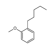 Benzene, 1-methoxy-2-pentyl Structure