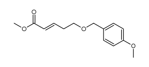 methyl (2E)-5-(4-methoxybenzyloxy)-2-pentenoate结构式