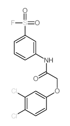 3-[[2-(3,4-dichlorophenoxy)acetyl]amino]benzenesulfonyl fluoride结构式