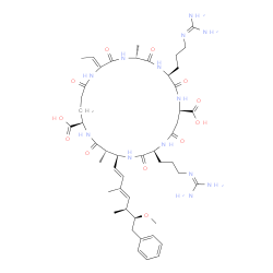 [D-ASP3,E-DHB7]-微囊藻毒素 RR 溶液结构式